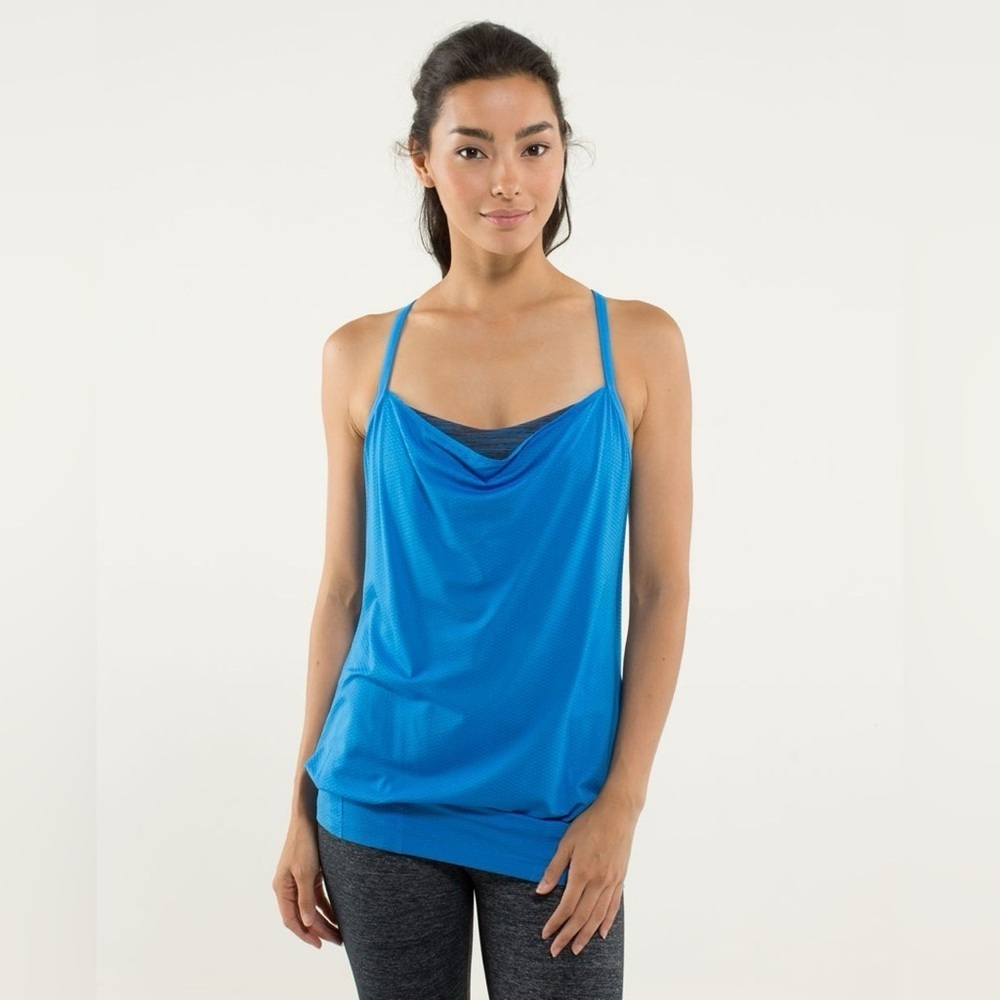 Lululemon C.Y.B Tank Cornflower Wee Are From Space October Inkwell Women Size 4?